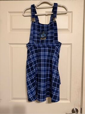 NWT RARE Hot Topic Harry Potter Ravenclaw Blue School Overalls Skirt Size XL